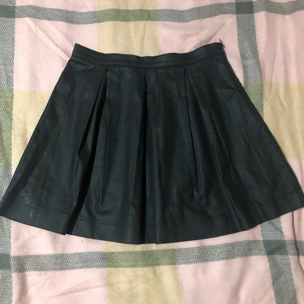 French Connection Jeans Waxed Skater Skirt